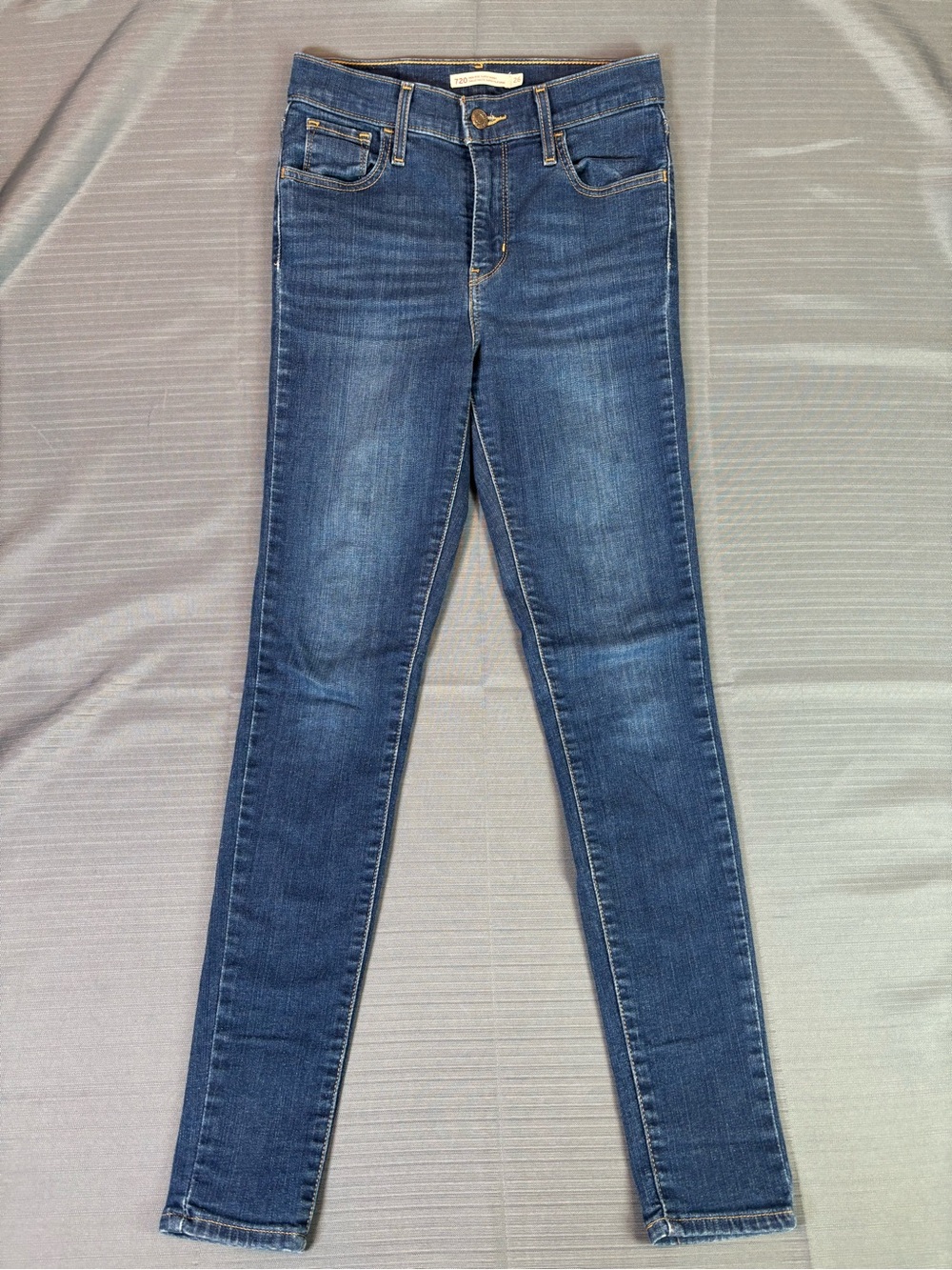 Levi’s 720 High Rise Super Skinny Jeans Women’s W26 Dark Wash Stretch Denim